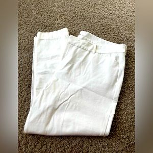 Womens white pixie pants